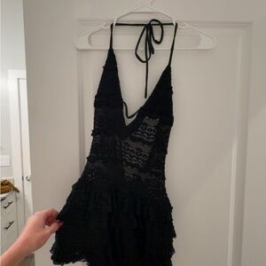 Edikted Black Lace Dress